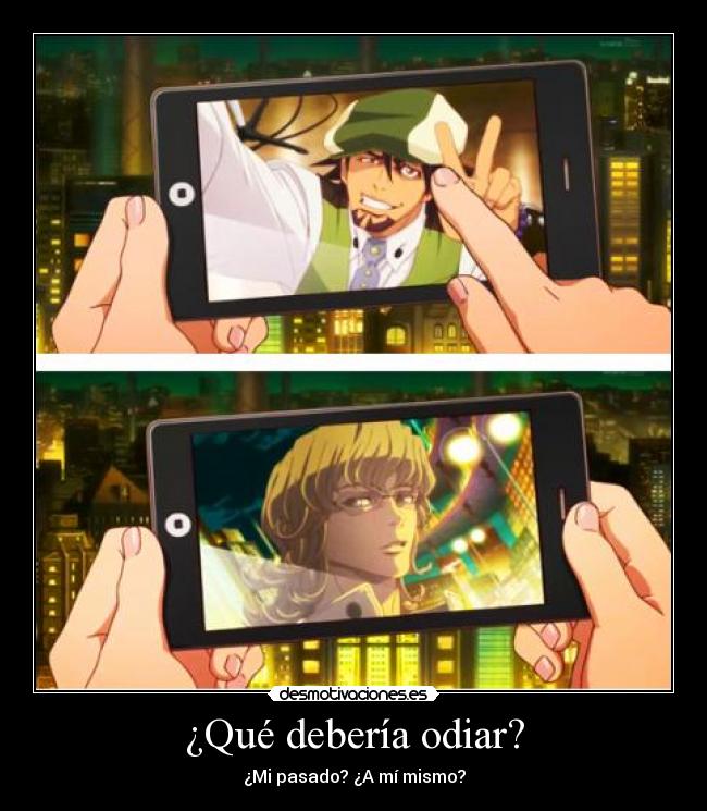 carteles tiger and bunny odiar pasado desmotivaciones