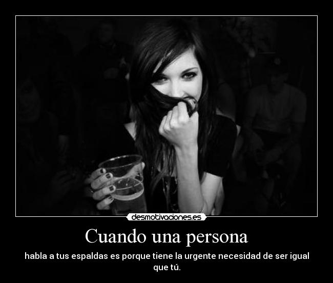 Cuando una persona - 