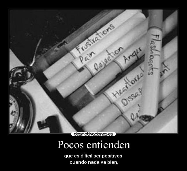 Pocos entienden - 