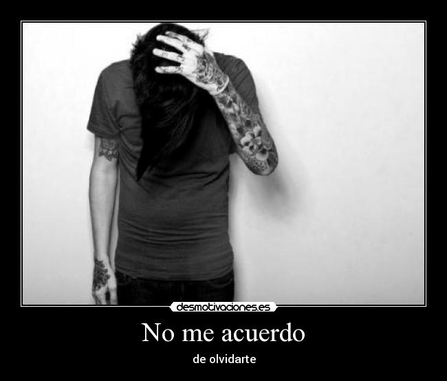No me acuerdo - 