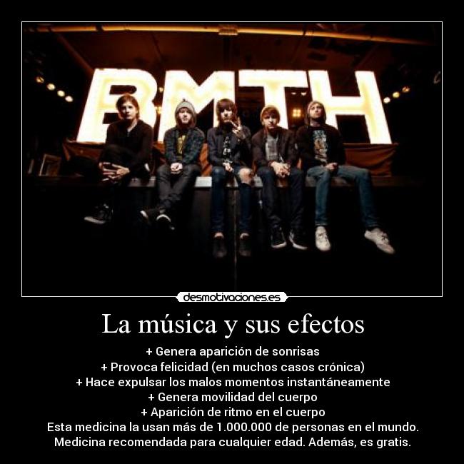La música y sus efectos -