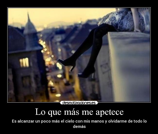 Lo que más me apetece -