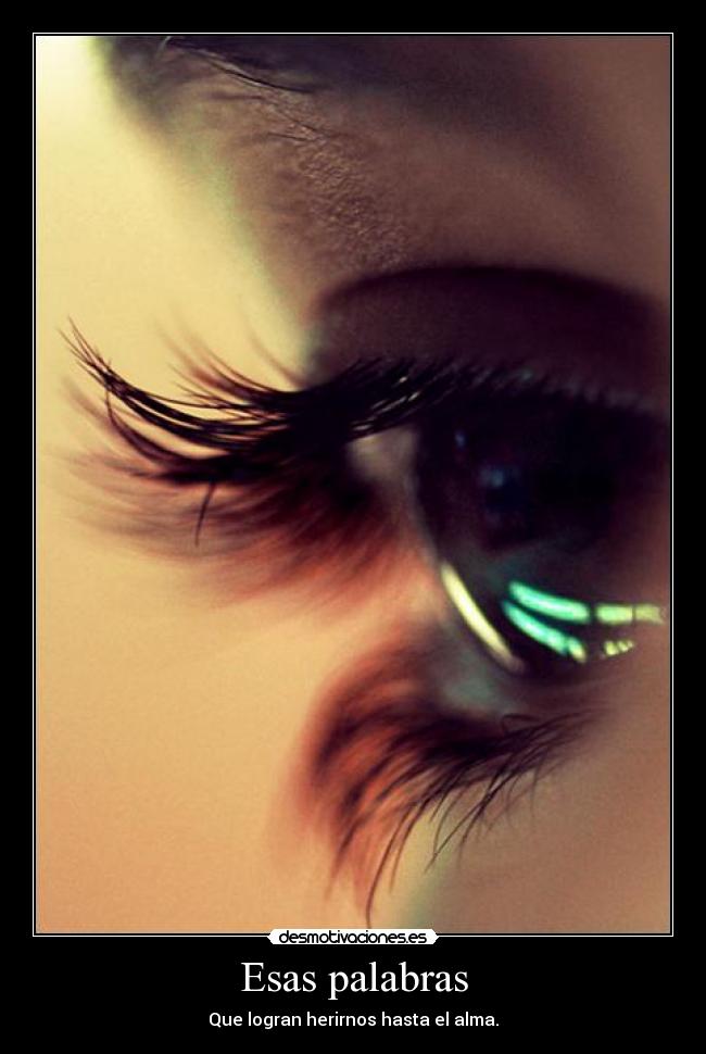 Esas palabras -