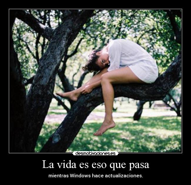 La vida es eso que pasa - mientras Windows hace actualizaciones.
