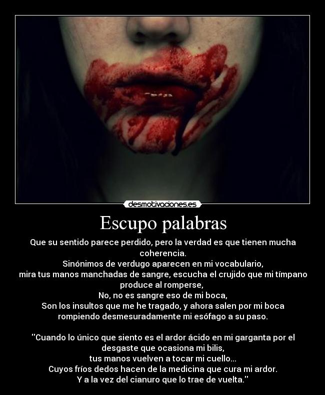 Escupo palabras - 