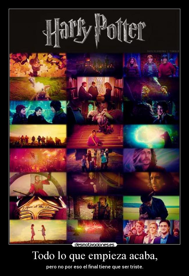 carteles harry potter end desmotivaciones
