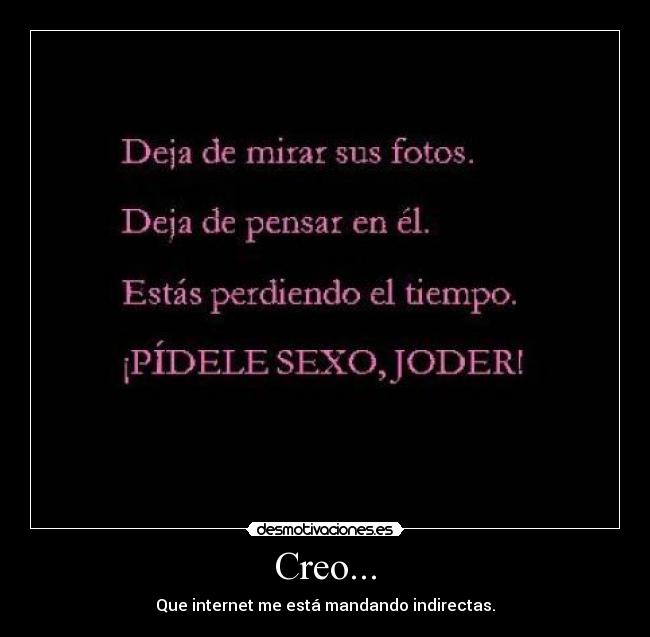 Creo... -