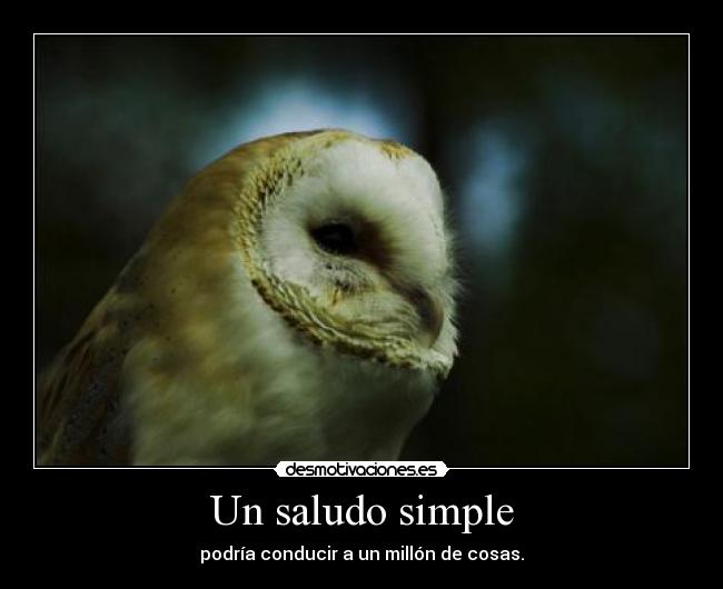 Un saludo simple - 