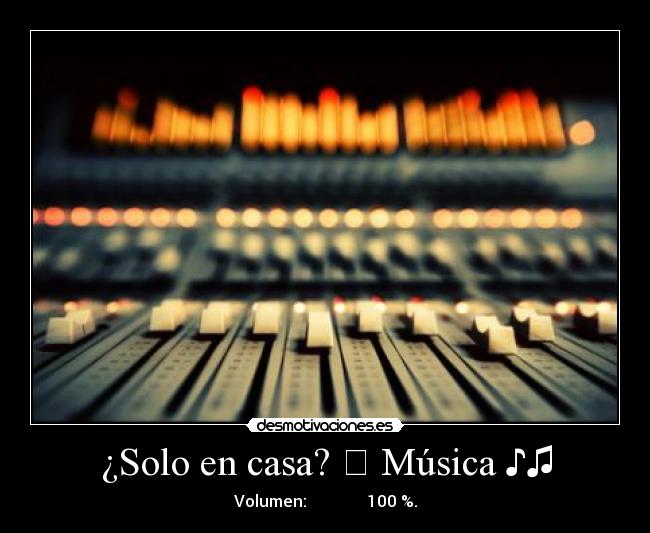 ¿Solo en casa? ▶ Música ♪♫ - Volumen: ▁ ▂ ▃ ▄ ▅ ▆ █ 100 %.
