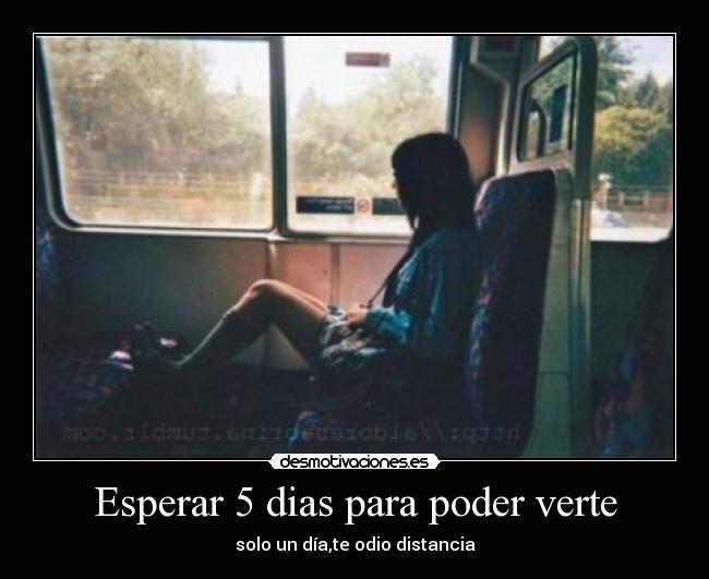 Esperar 5 dias para poder verte - 