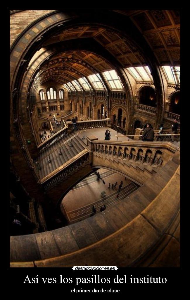 Así ves los pasillos del instituto - el primer día de clase