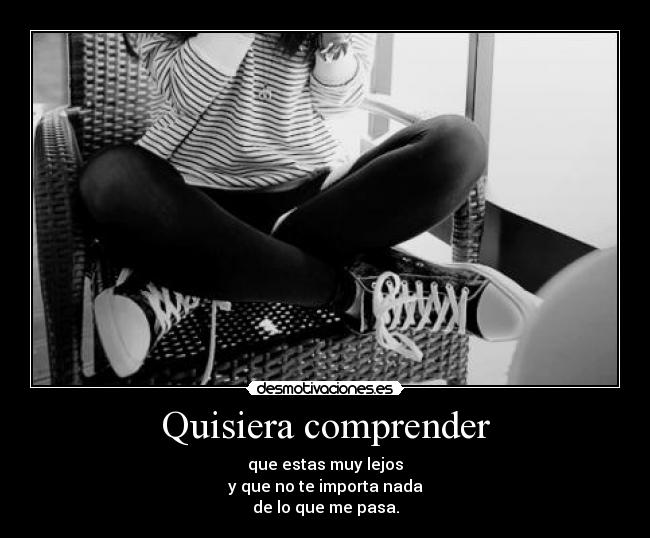Quisiera comprender - 