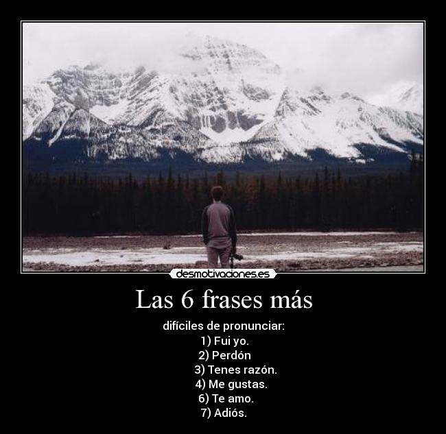 Las 6 frases más - 