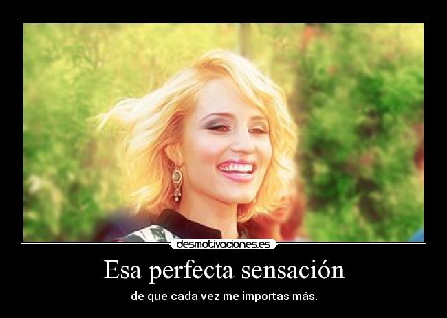 Esa perfecta sensación -