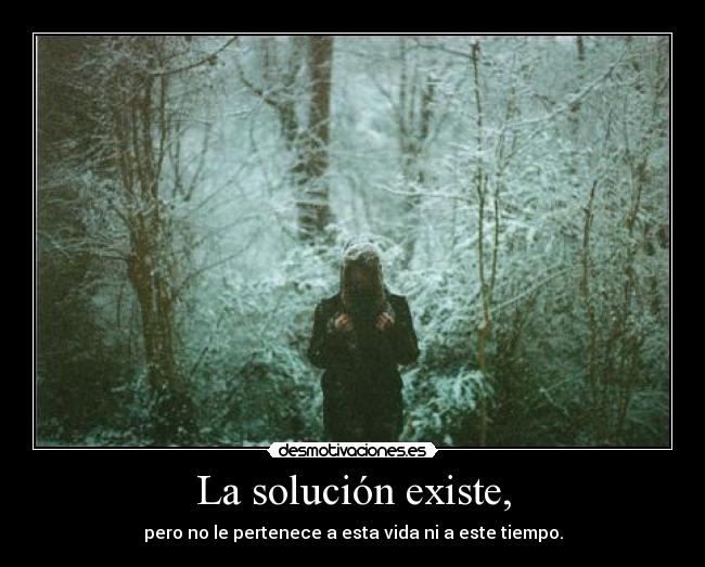 La solución existe, - 