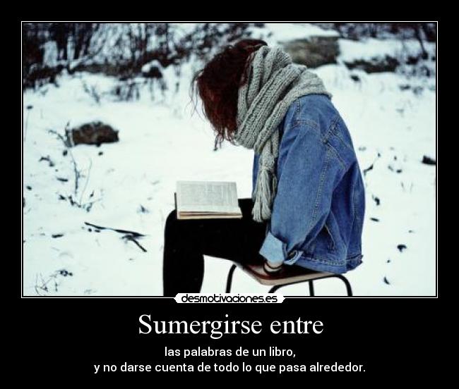 Sumergirse entre -
