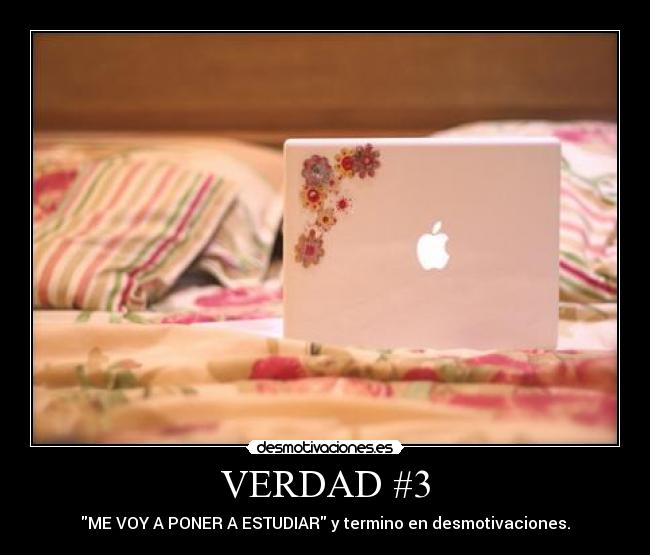 VERDAD #3 - ME VOY A PONER A ESTUDIAR y termino en desmotivaciones.