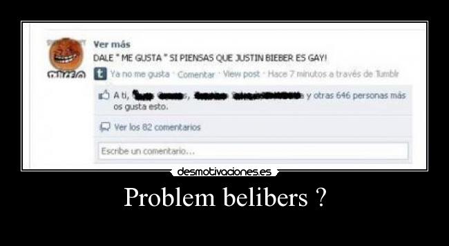 Problem belibers ? - 