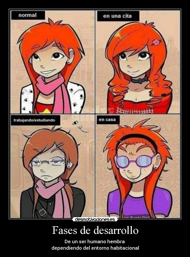 carteles chica entorno desarrollo arreglarse desmotivaciones