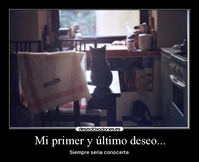 Mi primer y último deseo... -