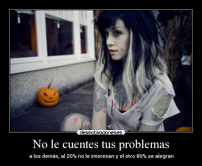 No le cuentes tus problemas -