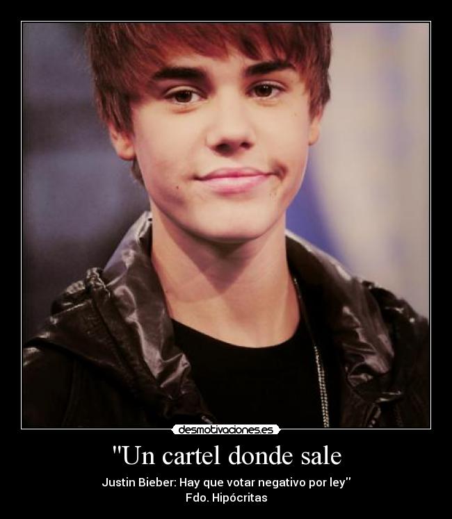 Un cartel donde sale -