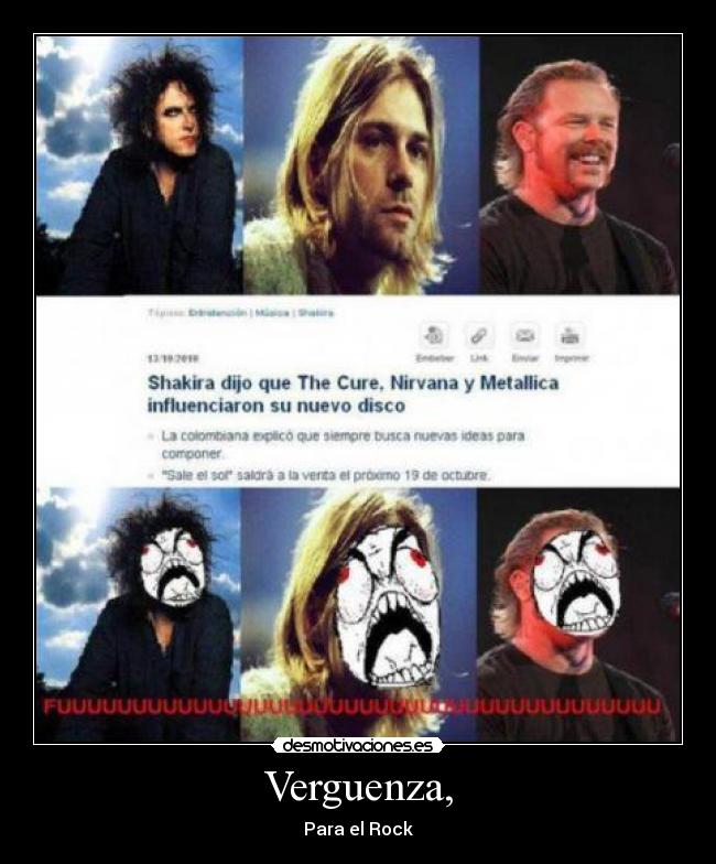 Verguenza, - Para el Rock
