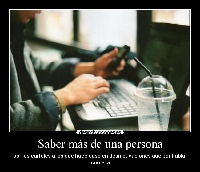 Saber más de una persona - 