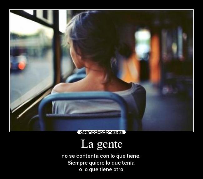 La gente -