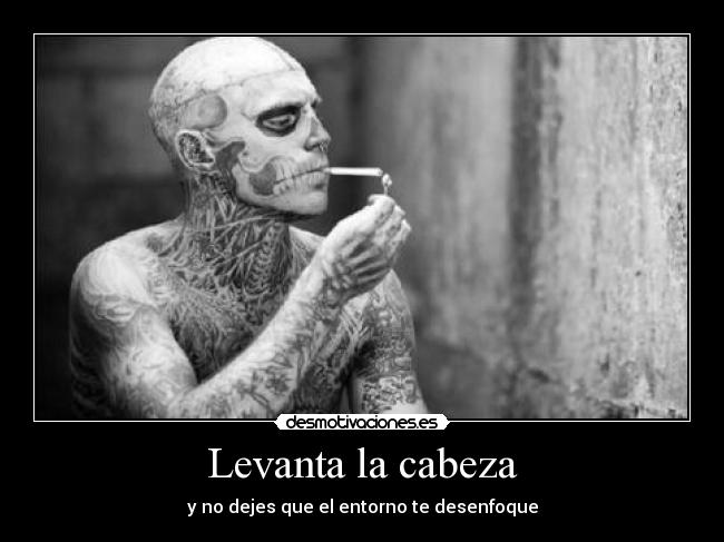 Levanta la cabeza - y no dejes que el entorno te desenfoque