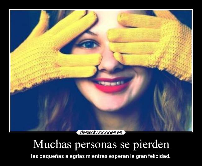 Muchas personas se pierden - 