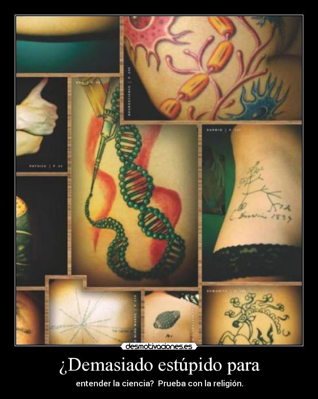 ¿Demasiado estúpido para - entender la ciencia?  Prueba con la religión.