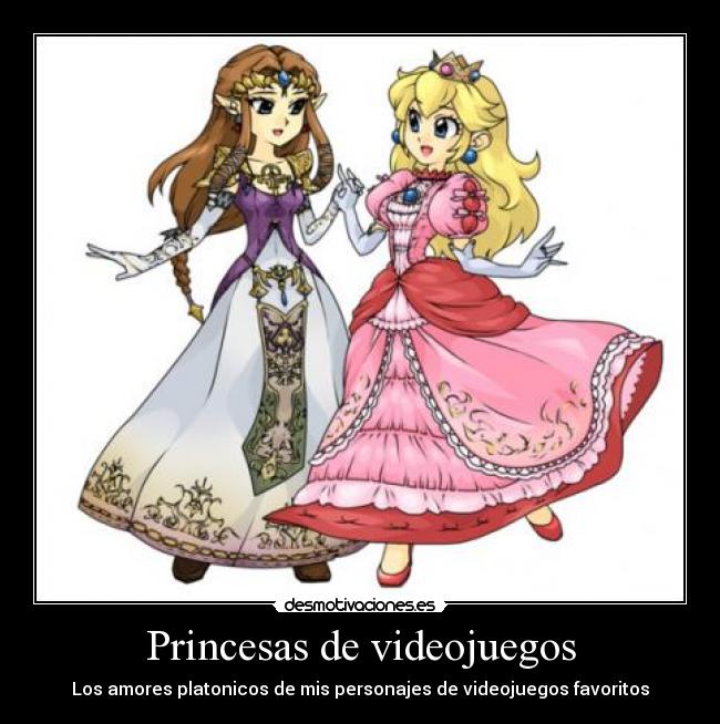 Princesas de videojuegos - Los amores platonicos de mis personajes de videojuegos favoritos