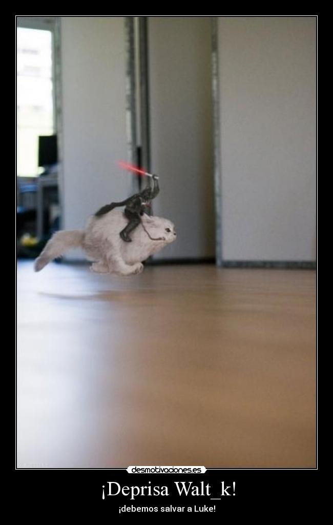 ¡Deprisa Walt_k! - ¡debemos salvar a Luke!