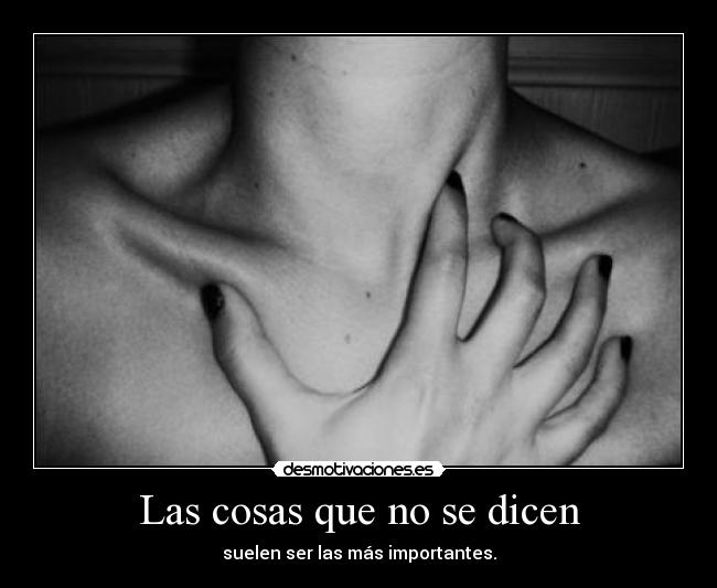 Las cosas que no se dicen -