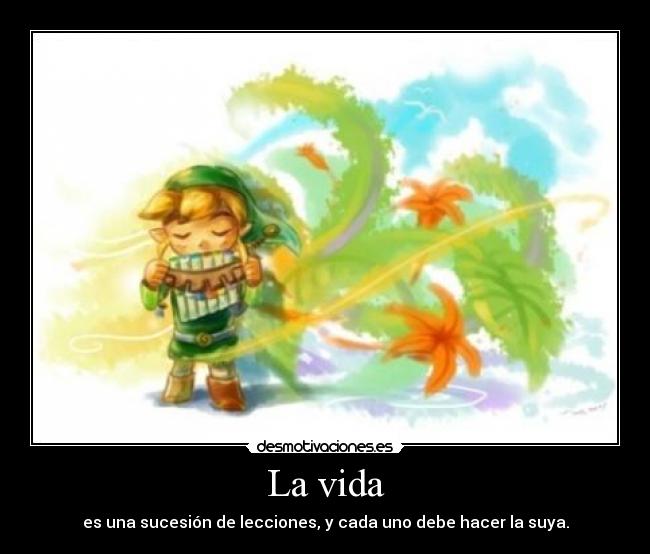 carteles vida link thelegendofzelda vida desmotivaciones