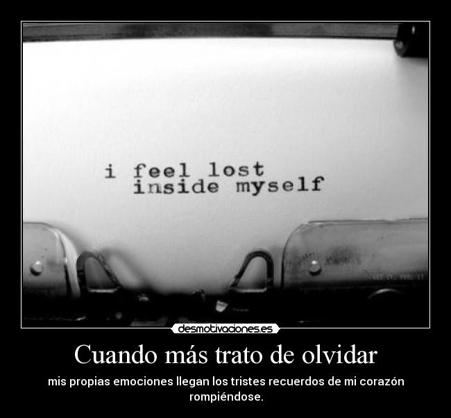 Cuando más trato de olvidar - 