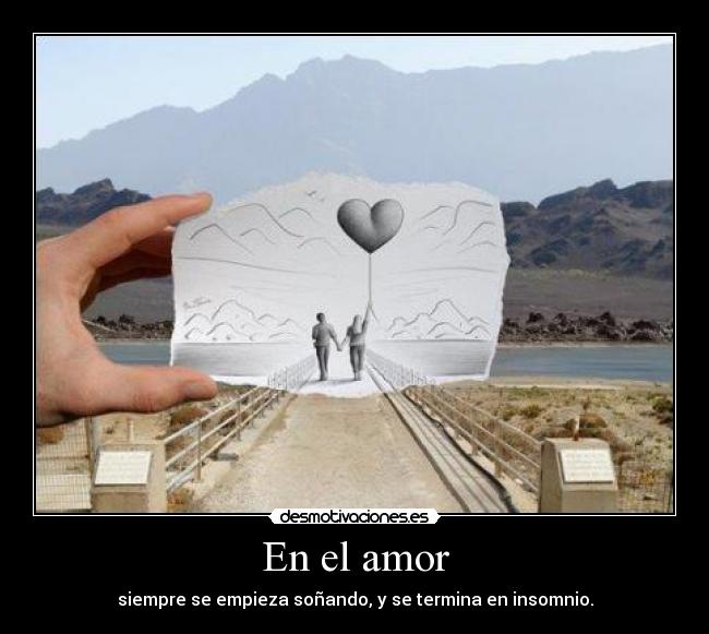 En el amor -