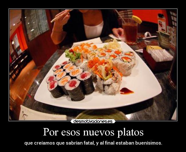 Por esos nuevos platos - 