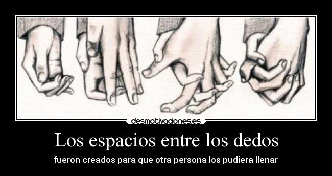 Los espacios entre los dedos -
