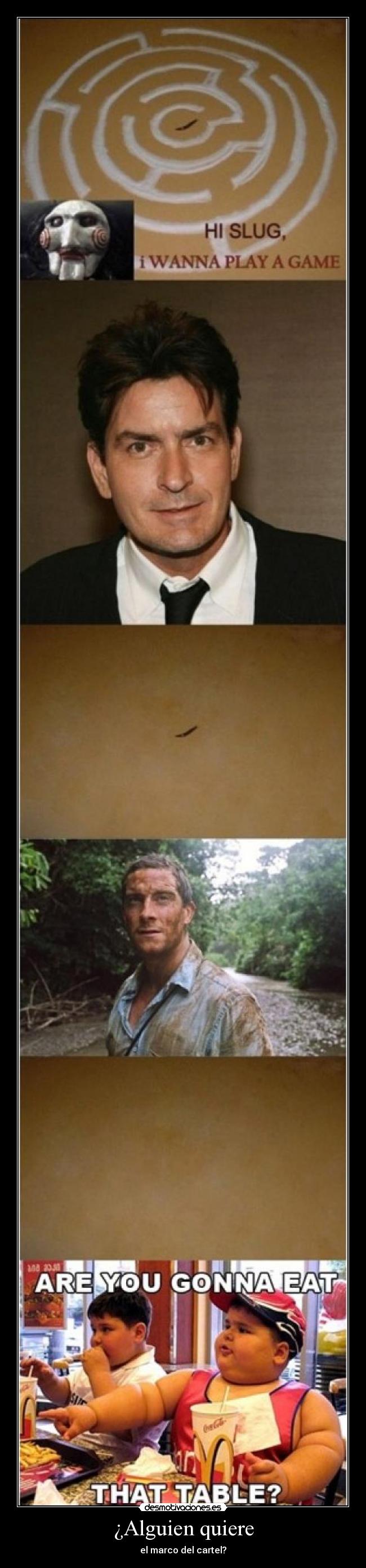 ¿Alguien quiere - el marco del cartel?