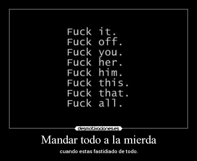 carteles fuck desmotivaciones