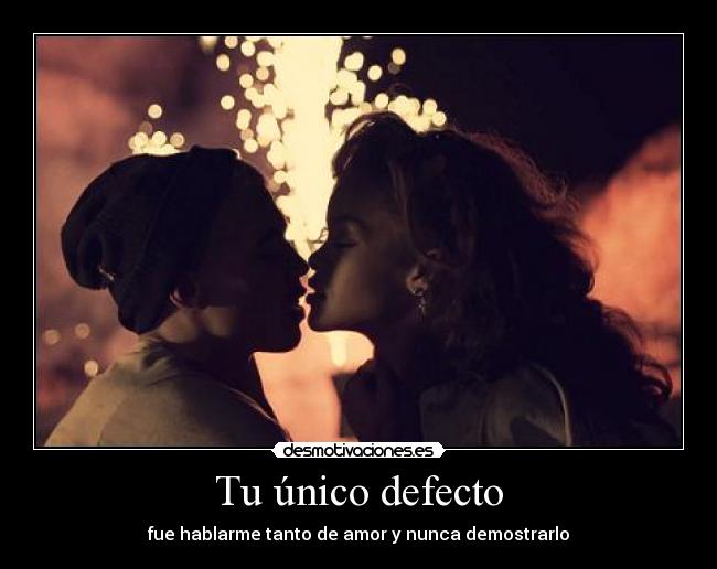 Tu único defecto - 