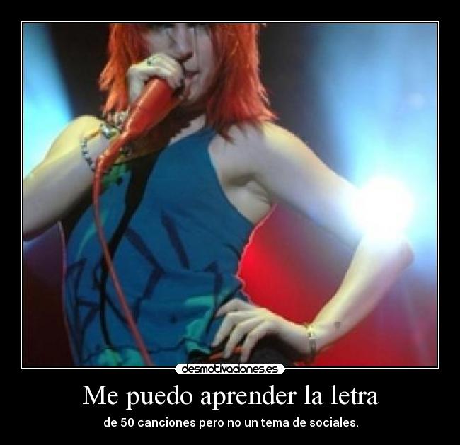 Me puedo aprender la letra - 