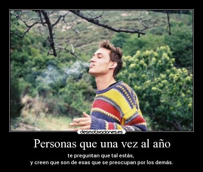 Personas que una vez al año - 