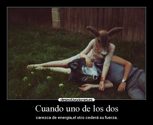 Cuando uno de los dos - 