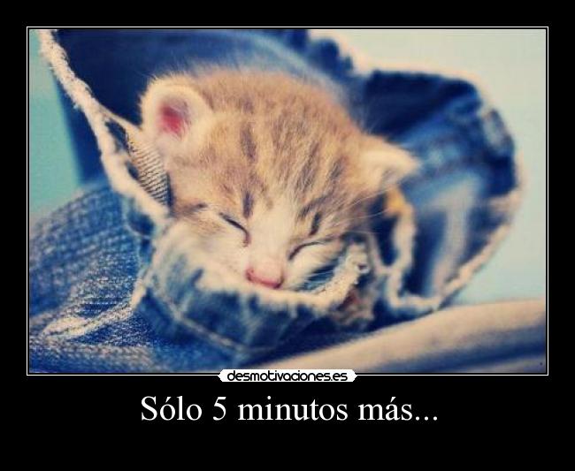 Sólo 5 minutos más... -