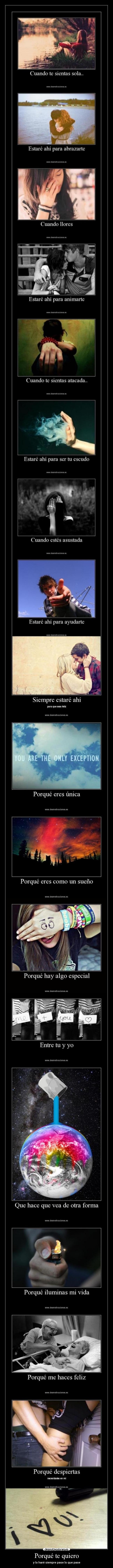 Porqué te quiero - y lo haré siempre pase lo que pase