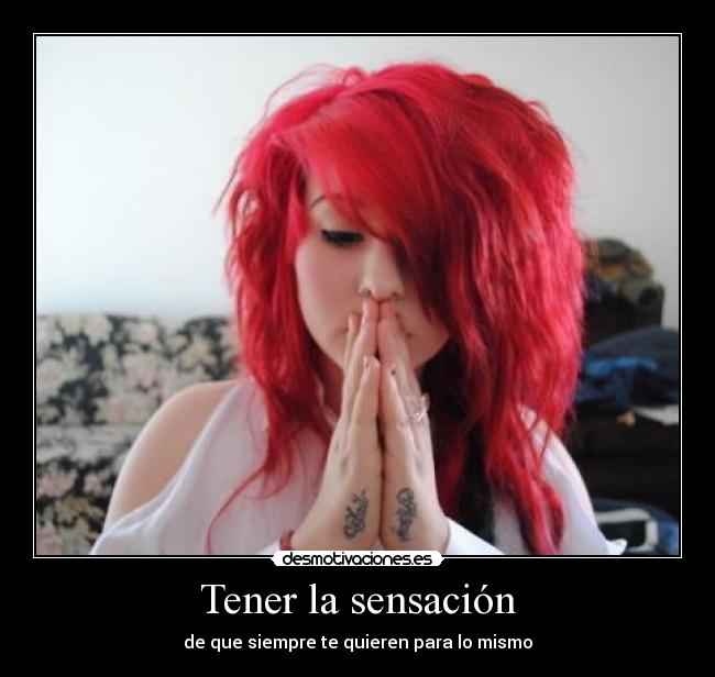 Tener la sensación - 