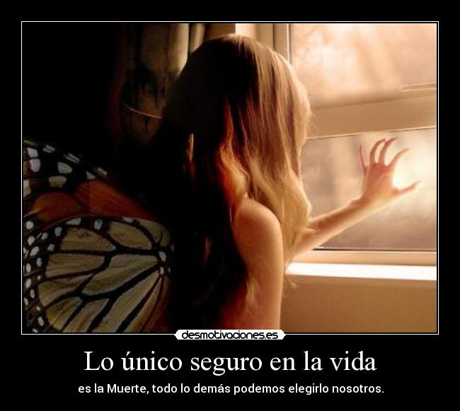 carteles vida unico seguro muerte demas elegimos nosotros resubidillo desmotivaciones